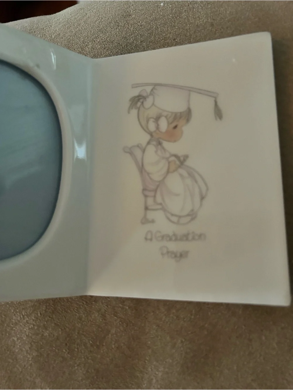 Precious Moments Graduation Prayer Porcelain Picture Frame